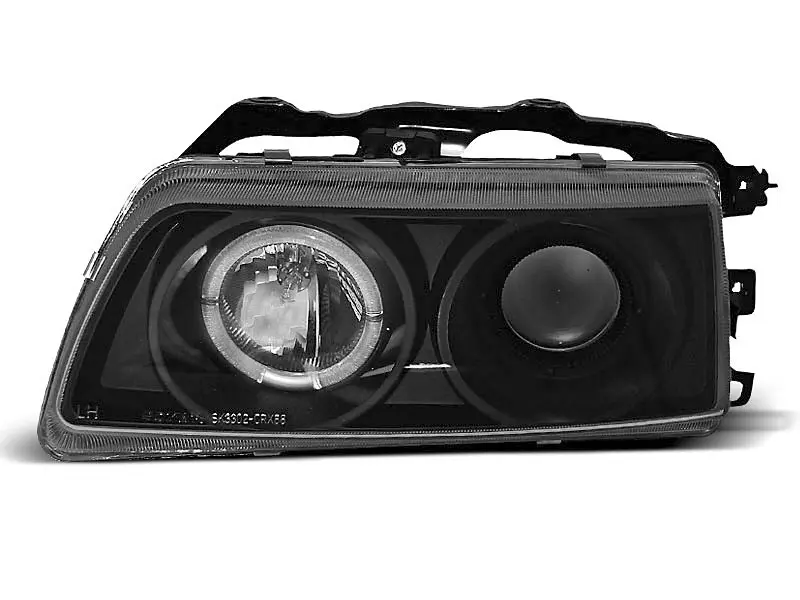 Frontlykter HONDA CRX 1987-1989 ANGEL EYES BLACK – bilde 3