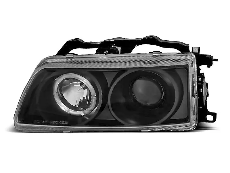 Frontlykter HONDA CRX 1990-1992 ANGEL EYES BLACK – bilde 3