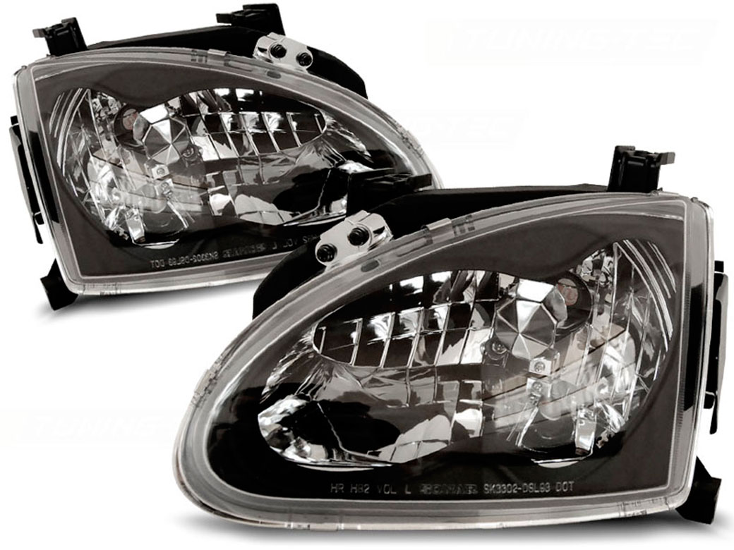 Frontlykter HONDA CRX DEL SOL 1992-1997 BLACK