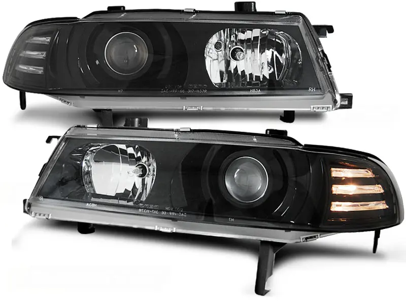 Frontlykter HONDA PRELUDE 1992-1997 ANGEL EYES BLACK