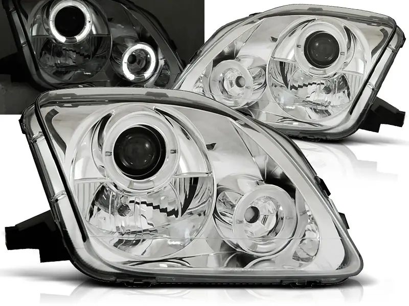 Frontlykter HONDA PRELUDE 1997-2001 ANGEL EYES CHROME