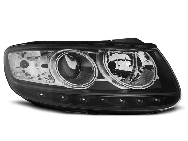 Frontlykter Hyundai Santa Fe II 2006 - 2012 │ DAYLIGHT BLACK – bilde 2