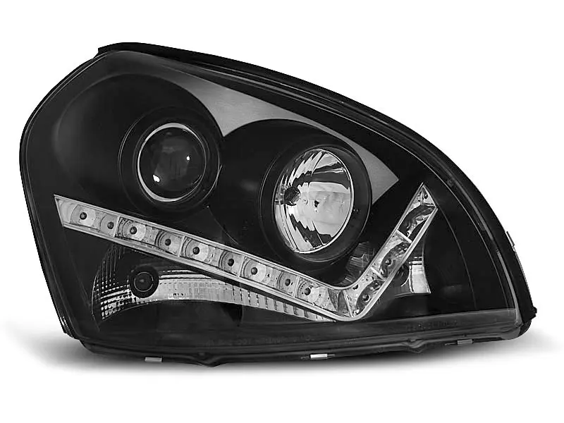 Frontlykter HYUNDAI TUCSON 2004 - 2010 | DAYLIGHT BLACK Image 2