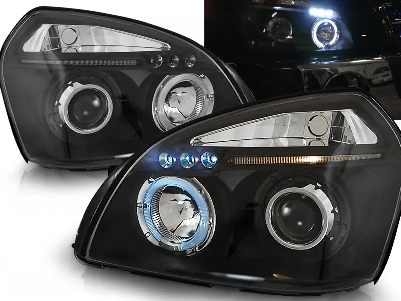 Frontlykter HYUNDAI TUCSON I 2004 - 2010 | ANGEL EYES BLACK