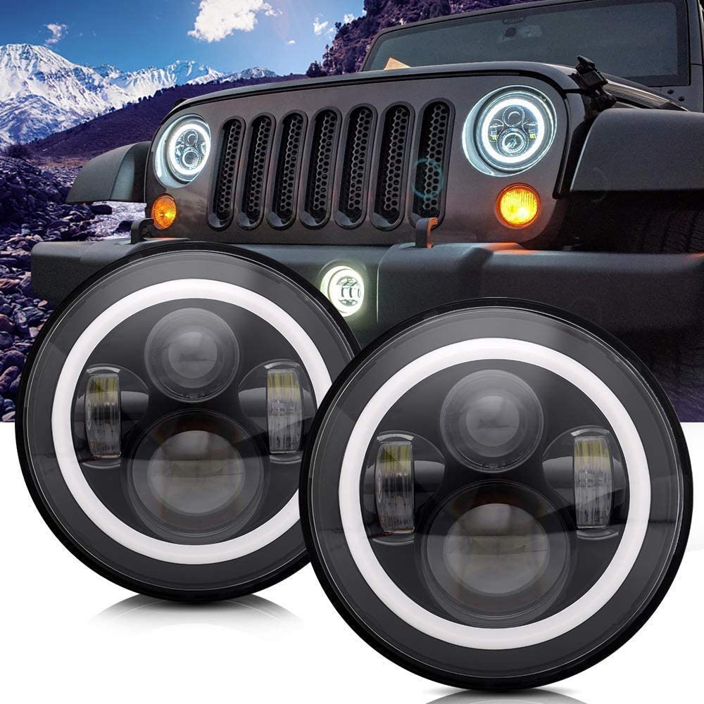 Frontlykter LED Jeep Wrangler JK 2006 - 2018