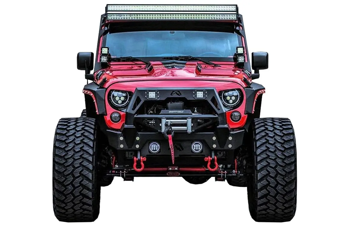Frontlykter LED Jeep Wrangler JL 2017 ->