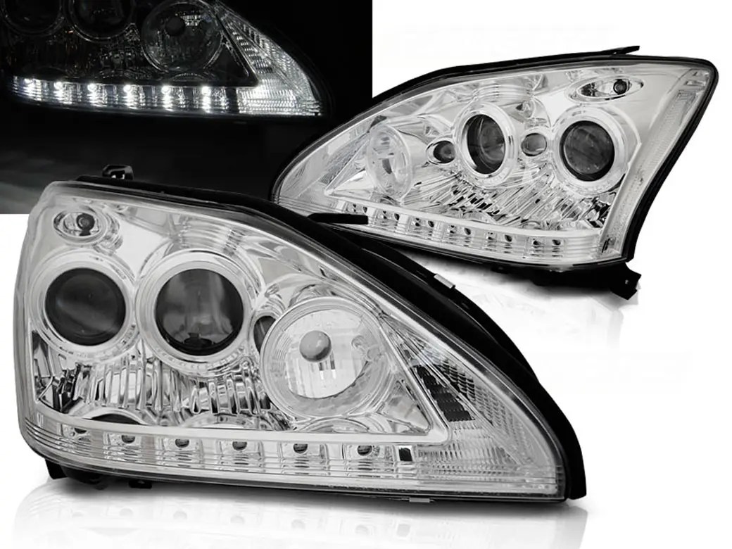 Frontlykter Lexus RX II 2003 - 2008 | TUBE LIGHT CHROME