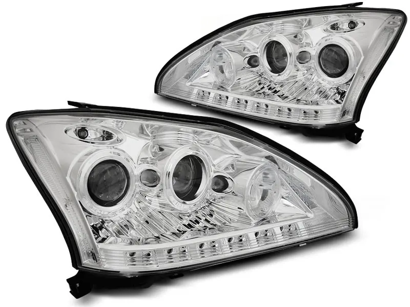 Frontlykter Lexus RX II 2003 - 2008 | TUBE LIGHT CHROME – bilde 4