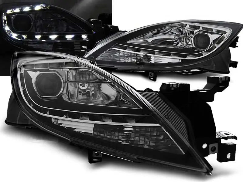 Frontlykter MAZDA 6 II 2010-2012 DAYLIGHT BLACK