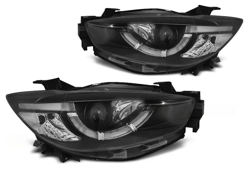 Frontlykter MAZDA CX5 2011-2015 BLACK TRUE DRL – bilde 5