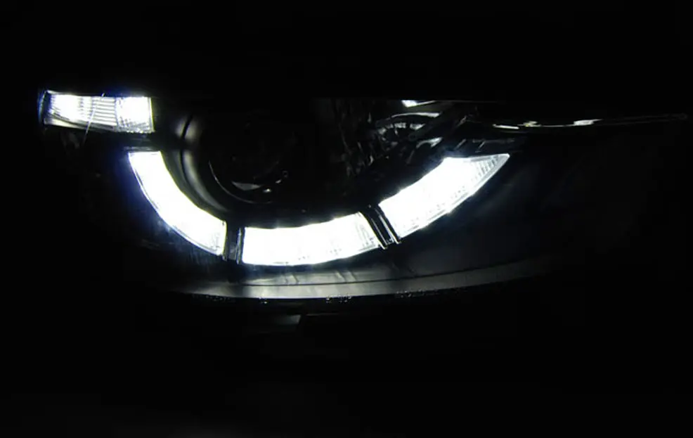 Frontlykter MAZDA CX5 2011-2015 BLACK TRUE DRL XENON – bilde 2