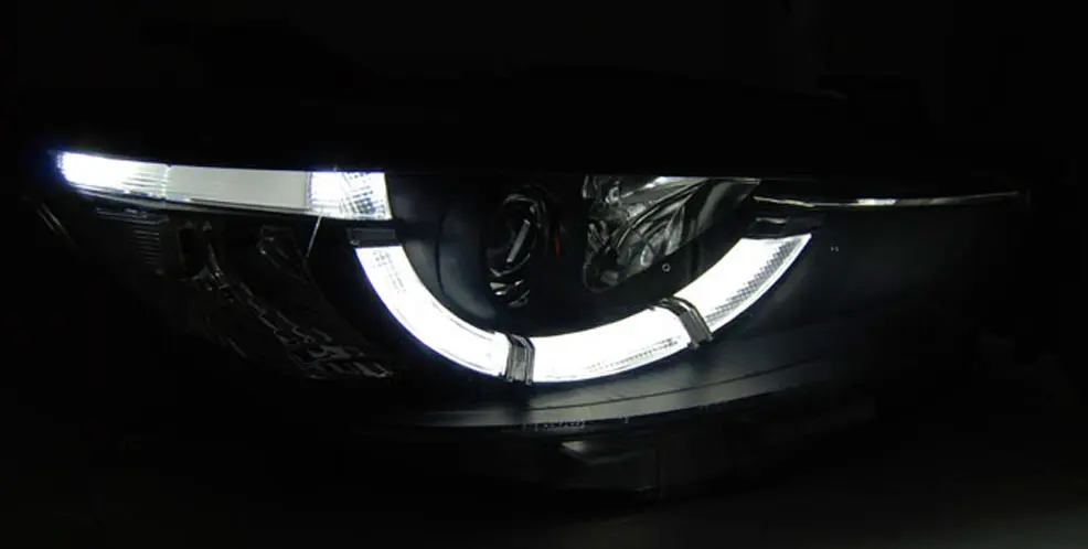 Frontlykter MAZDA CX5 2011-2015 BLACK TRUE DRL XENON – bilde 3