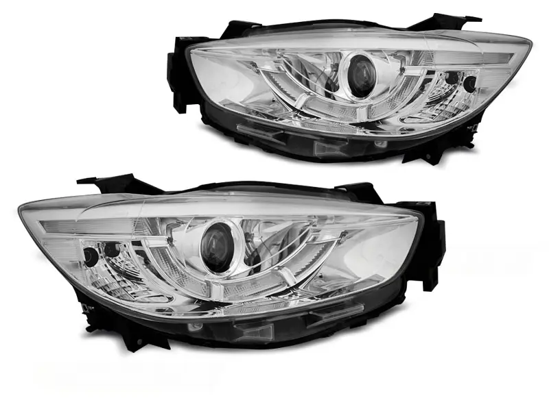 Frontlykter MAZDA CX5 2011-2015 CHROME TRUE DRL – bilde 5