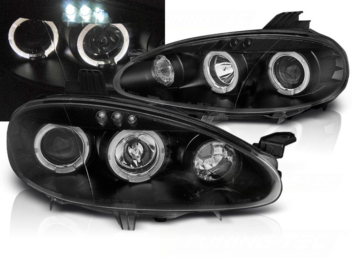 Frontlykter MAZDA MX5 2001-2005 ANGEL EYES BLACK