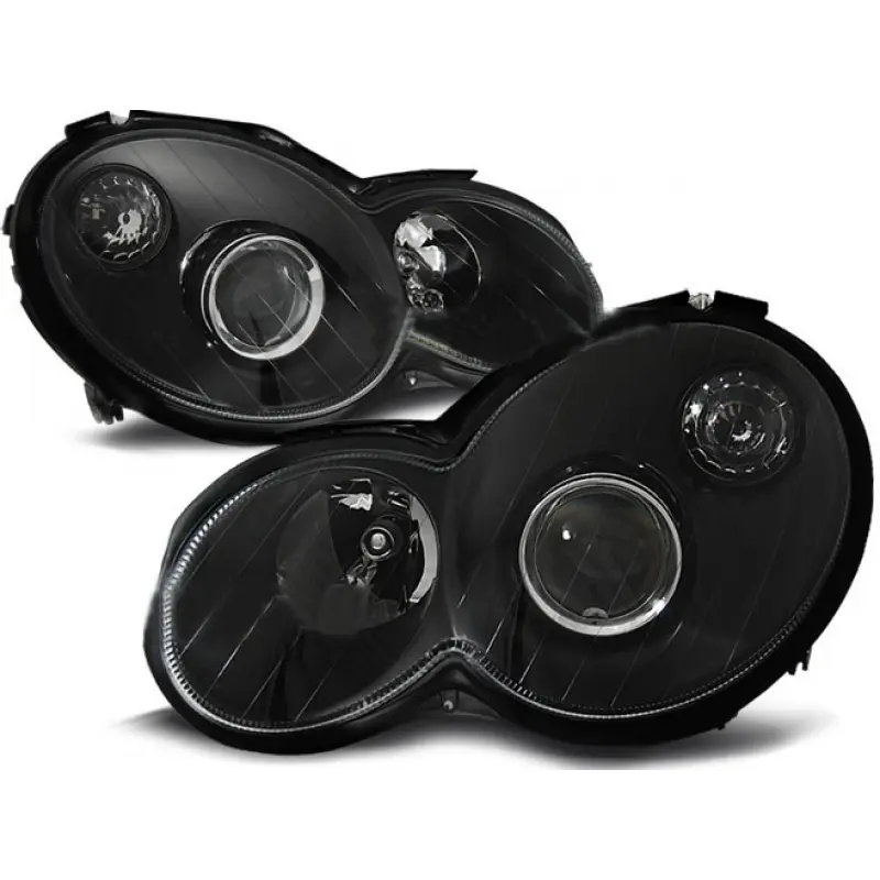 Frontlykter Mercedes-Benz C-Klasse (CL203) 2000-2004 BLACK