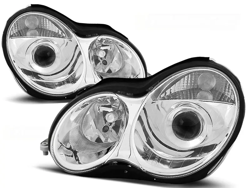 Frontlykter Mercedes-Benz C-Klasse (W203) 2000-2004 CHROME