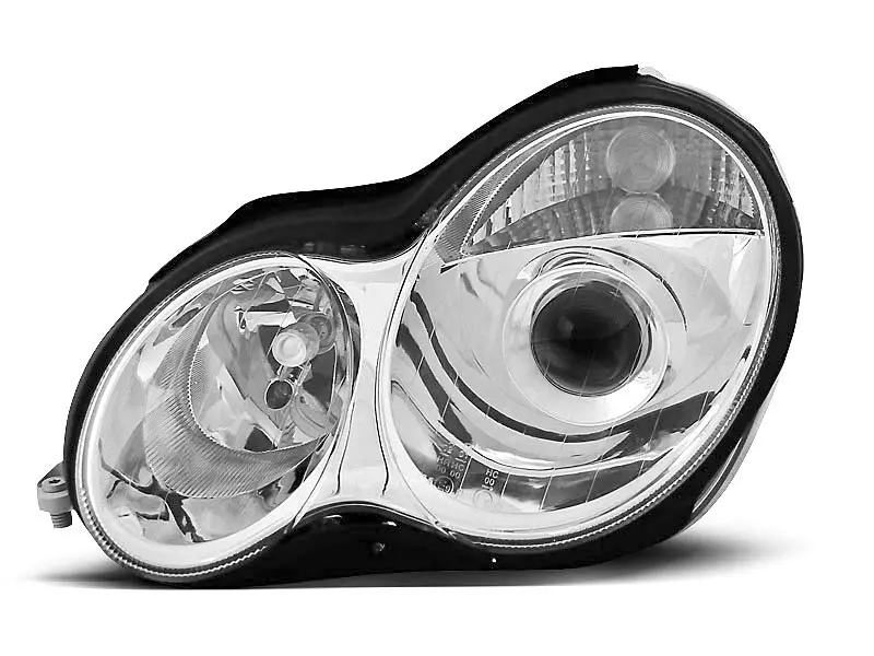 Frontlykter Mercedes-Benz C-Klasse (W203) 2000-2004 CHROME – bilde 3