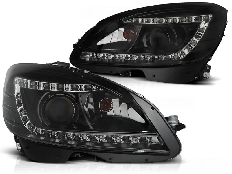 Frontlykter Mercedes-Benz C-Klasse (W204) 2007-2010 DAYLIGHT BLACK
