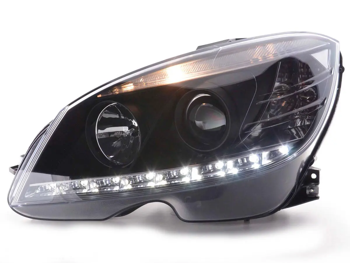 Frontlykter Mercedes-Benz C-Klasse (W204) 2007-2010 DAYLIGHT BLACK – bilde 2