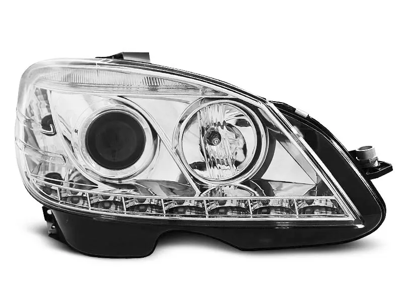 Frontlykter Mercedes-Benz C-Klasse (W204) 2007-2010 DAYLIGHT CHROME – bilde 5