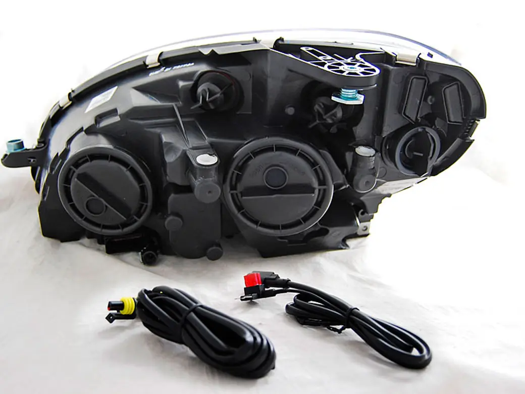 Frontlykter Mercedes-Benz C-Klasse (W204) 2007-2010 TRUE DRL BLACK – bilde 2