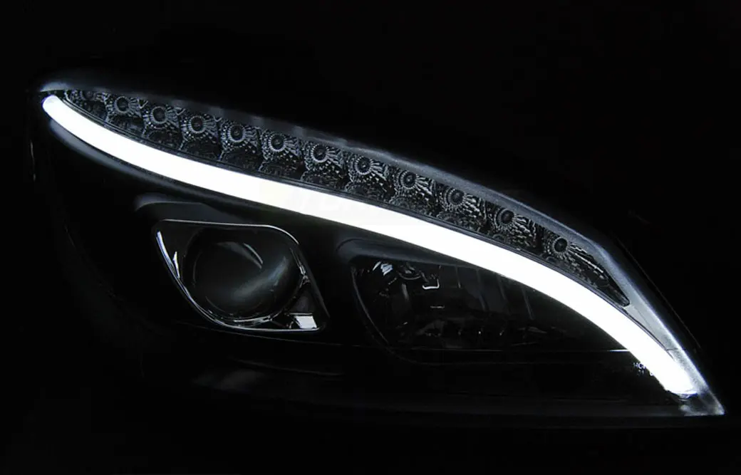 Frontlykter Mercedes-Benz C_Klasse (W204) 2007-2010 TUBE LIGHT CHROME – bilde 3