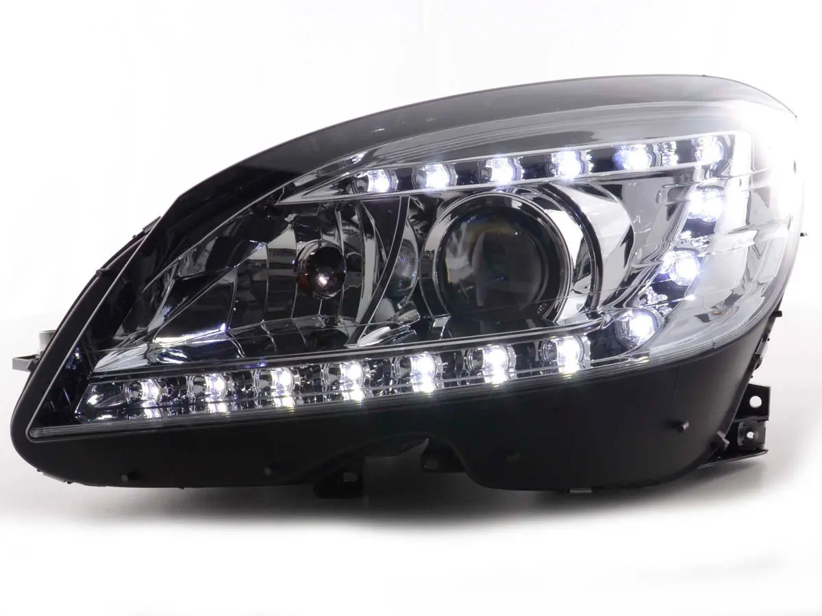 Frontlykter Mercedes-Benz C-Klasse (W204) 2007-2010 XENON DAYLIGHT CHROME  – bilde 2