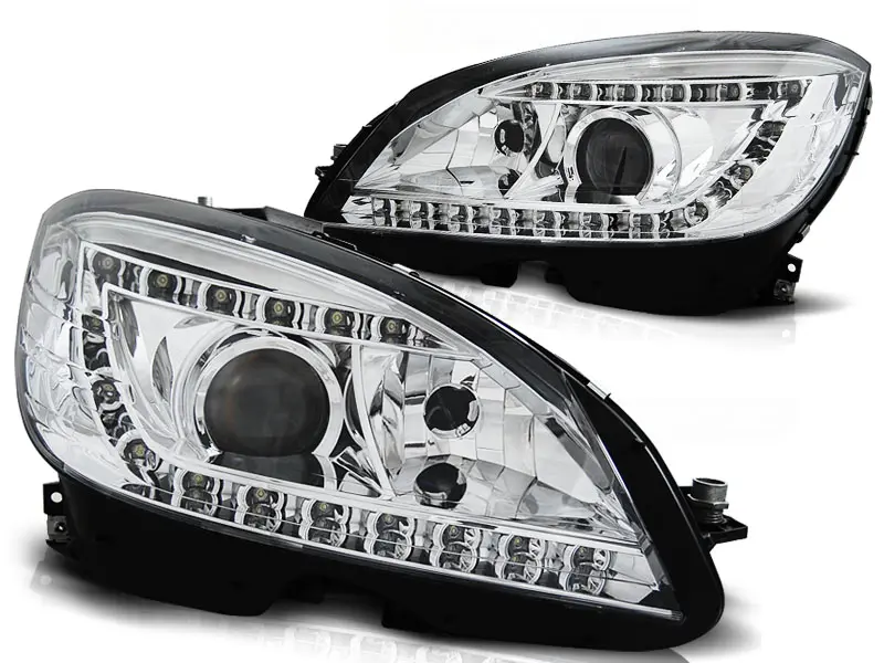 Frontlykter Mercedes-Benz C-Klasse (W204) 2007-2010 XENON DAYLIGHT CHROME  – bilde 3