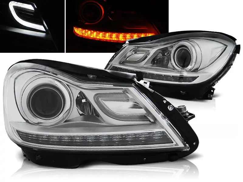Frontlykter Mercedes-Benz C-Klasse (W204) 2011-2014 CHROME