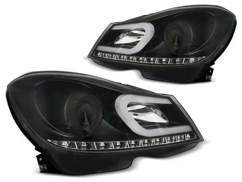 Frontlykter Mercedes-Benz C-Klasse (W204) 2011-2014 TUBE LIGHT BLACK – bilde 6