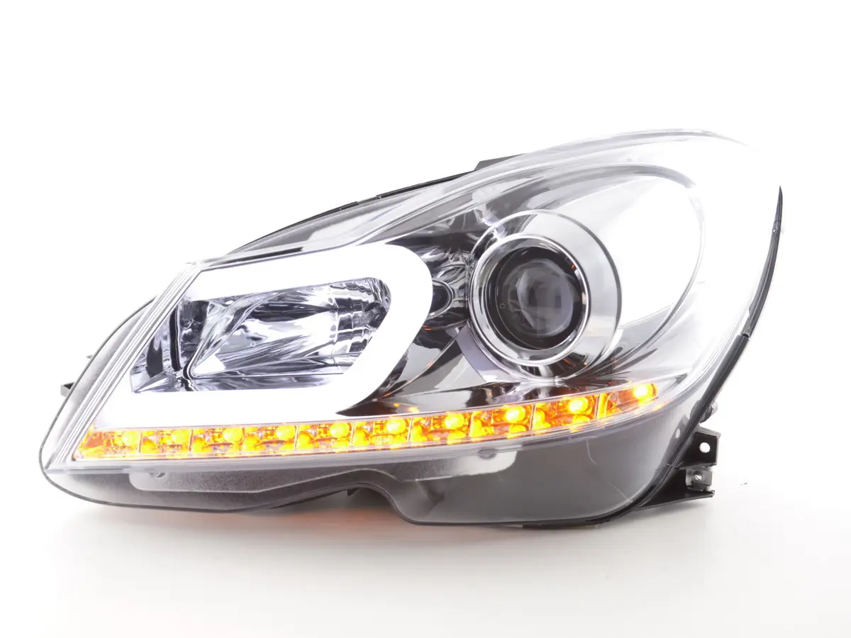 Frontlykter Mercedes-Benz C-Klasse (W204) 2011-2014 TUBE LIGHT CHROME – bilde 2