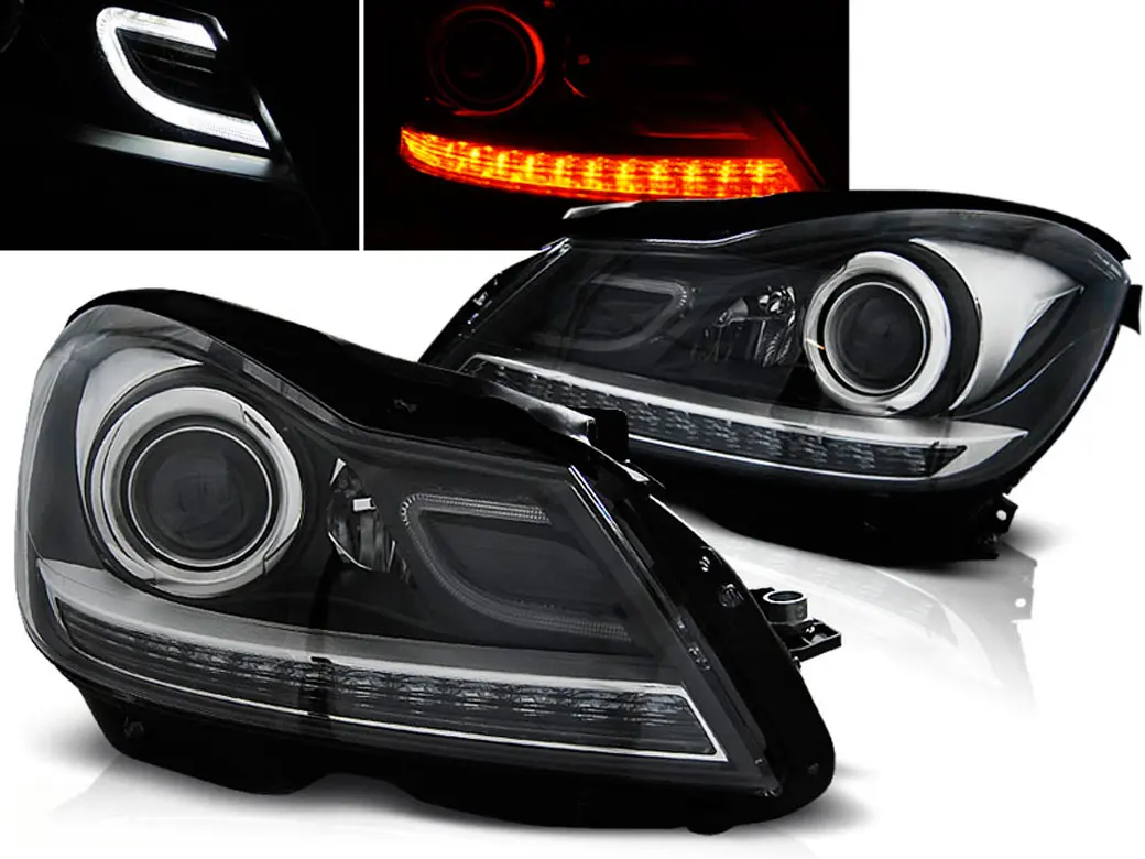 Frontlykter Mercedes-Benz C-Klasse (W204) 2011~ BLACK
