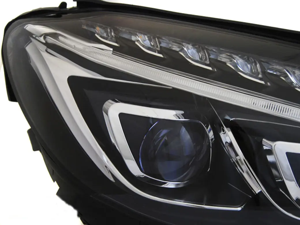 Frontlykter Mercedes-Benz C-Klasse (W205) 2014-2018 TRUE DRL BLACK – bilde 2