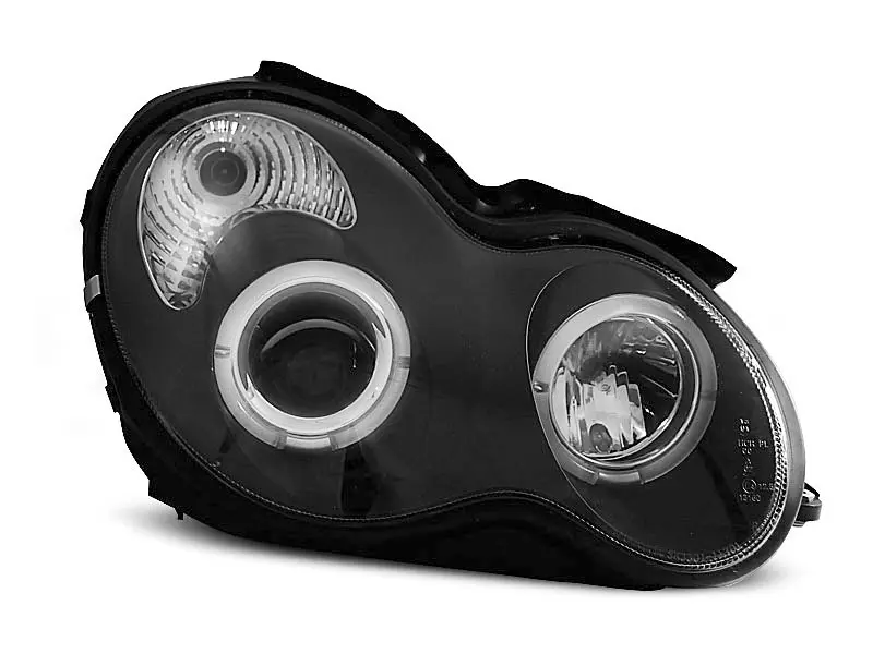 Frontlykter Mercedes-Benz C (W203/S203) 2000 - 2004 │ ANGEL EYES BLACK – bilde 7