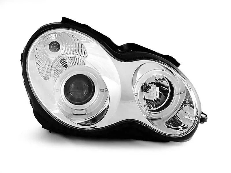 Frontlykter Mercedes-Benz C (W203/S203) 2000 - 2004 │ ANGEL EYES CHROME – bilde 2