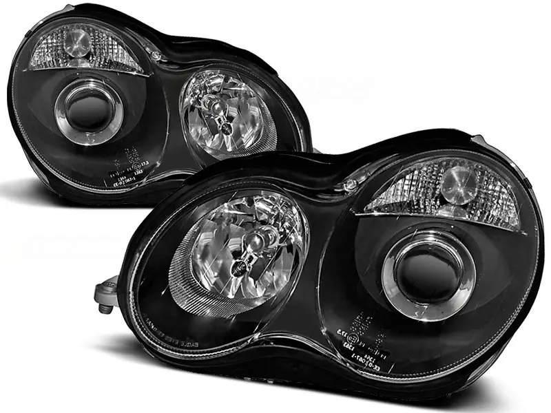 Frontlykter Mercedes-Benz C (W203/S203) 2000 - 2004 │ BLACK