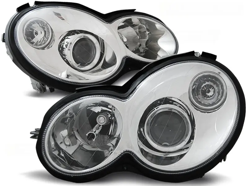 Frontlykter Mercedes-Benz C (W203/S203) 2000 - 2004 │ CHROME