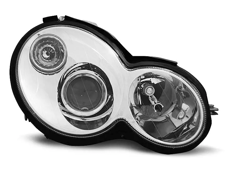 Frontlykter Mercedes-Benz C (W203/S203) 2000 - 2004 │ CHROME – bilde 2