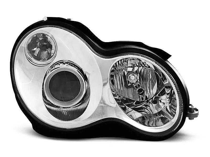 Frontlykter Mercedes-Benz C (W203/S203) 2000 - 2004 │ CHROME – bilde 4