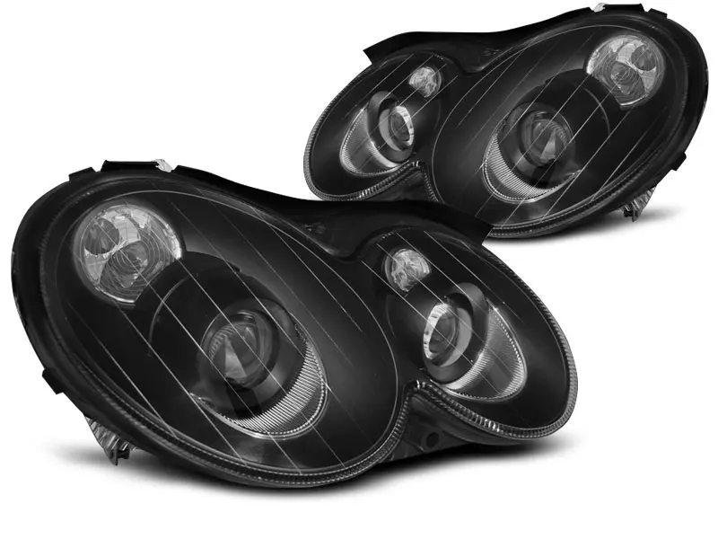Frontlykter Mercedes-Benz CLK (W209) 2003-2010 BLACK – bilde 2