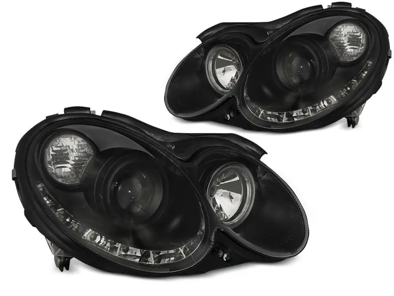 Frontlykter Mercedes-Benz CLK (W209) 2003-2010 DAYLIGHT BLACK – bilde 3