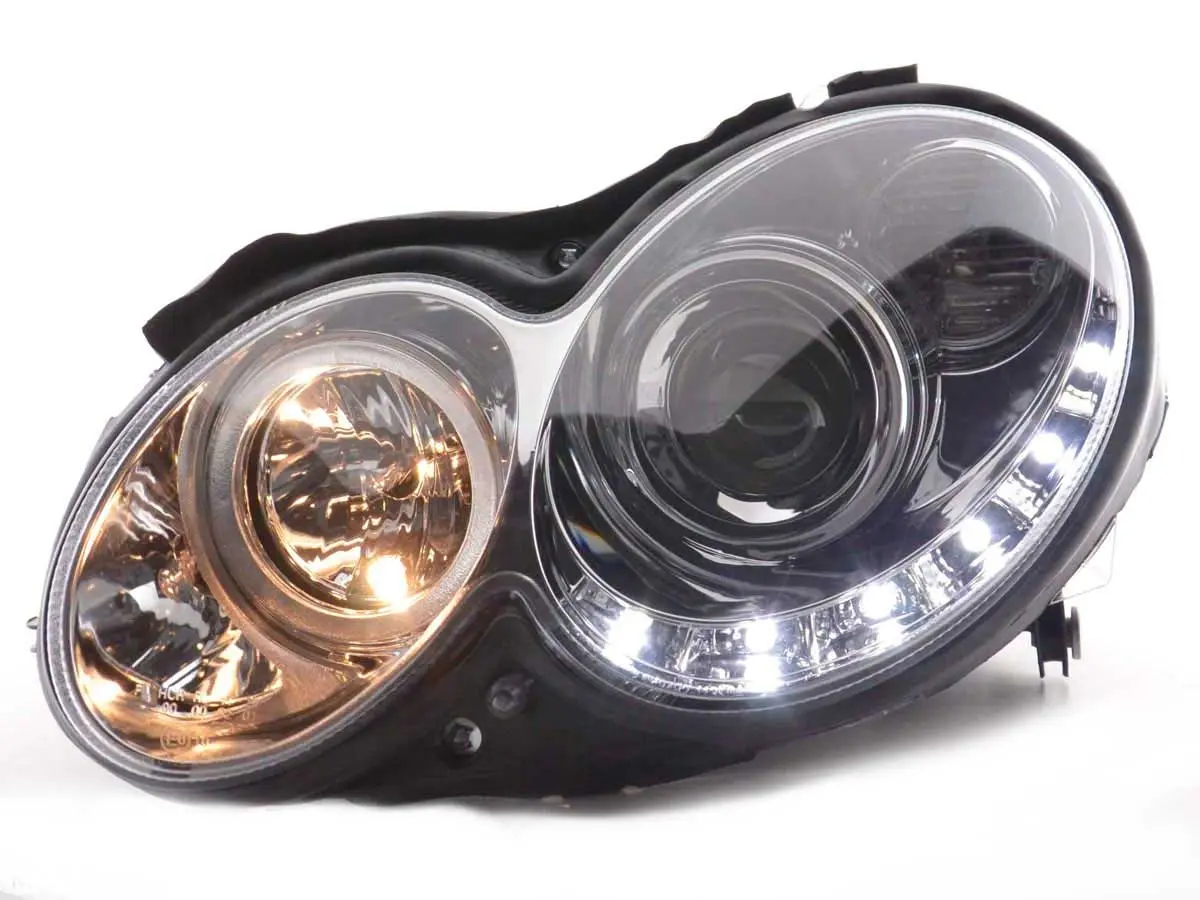 Frontlykter Mercedes-Benz CLK (W209) 2003-2010 DAYLIGHT CHROME – bilde 2