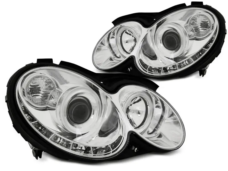 Frontlykter Mercedes-Benz CLK (W209) 2003-2010 DAYLIGHT CHROME – bilde 3