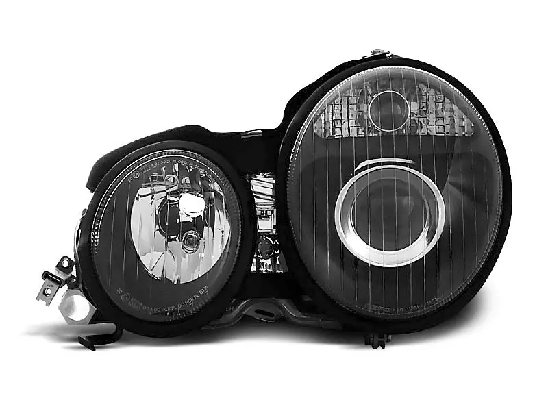 Frontlykter Mercedes-Benz E-Klasse (W210) 1995-1999 BLACK – bilde 2