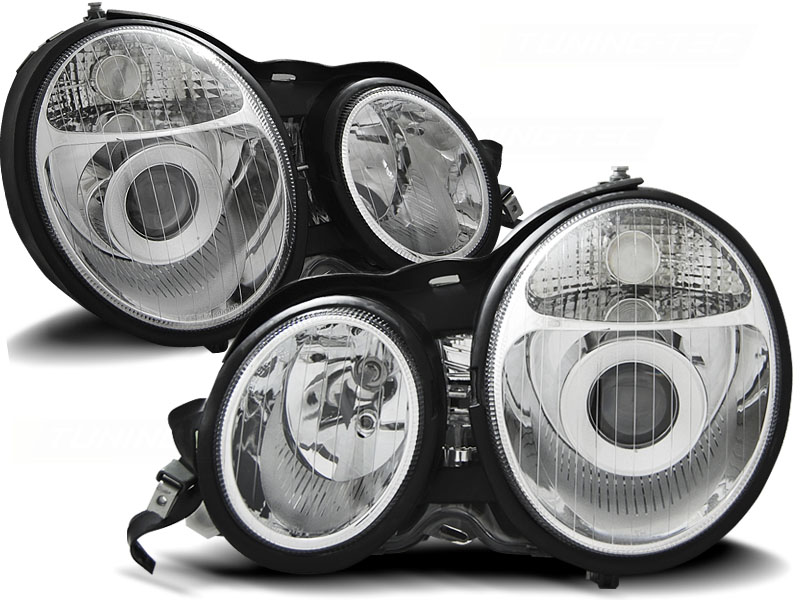 Frontlykter Mercedes-Benz E-Klasse (W210) 1995-1999 CHROME