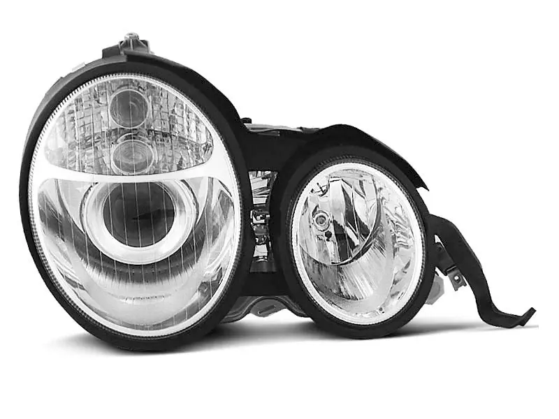 Frontlykter Mercedes-Benz E-Klasse (W210) 1995-1999 CHROME – bilde 2