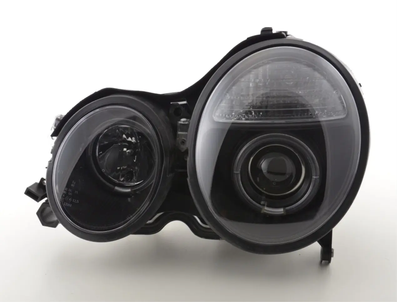 Frontlykter Mercedes-Benz E-Klasse (W210) 1999-2002 ANGEL EYES BLACK – bilde 4