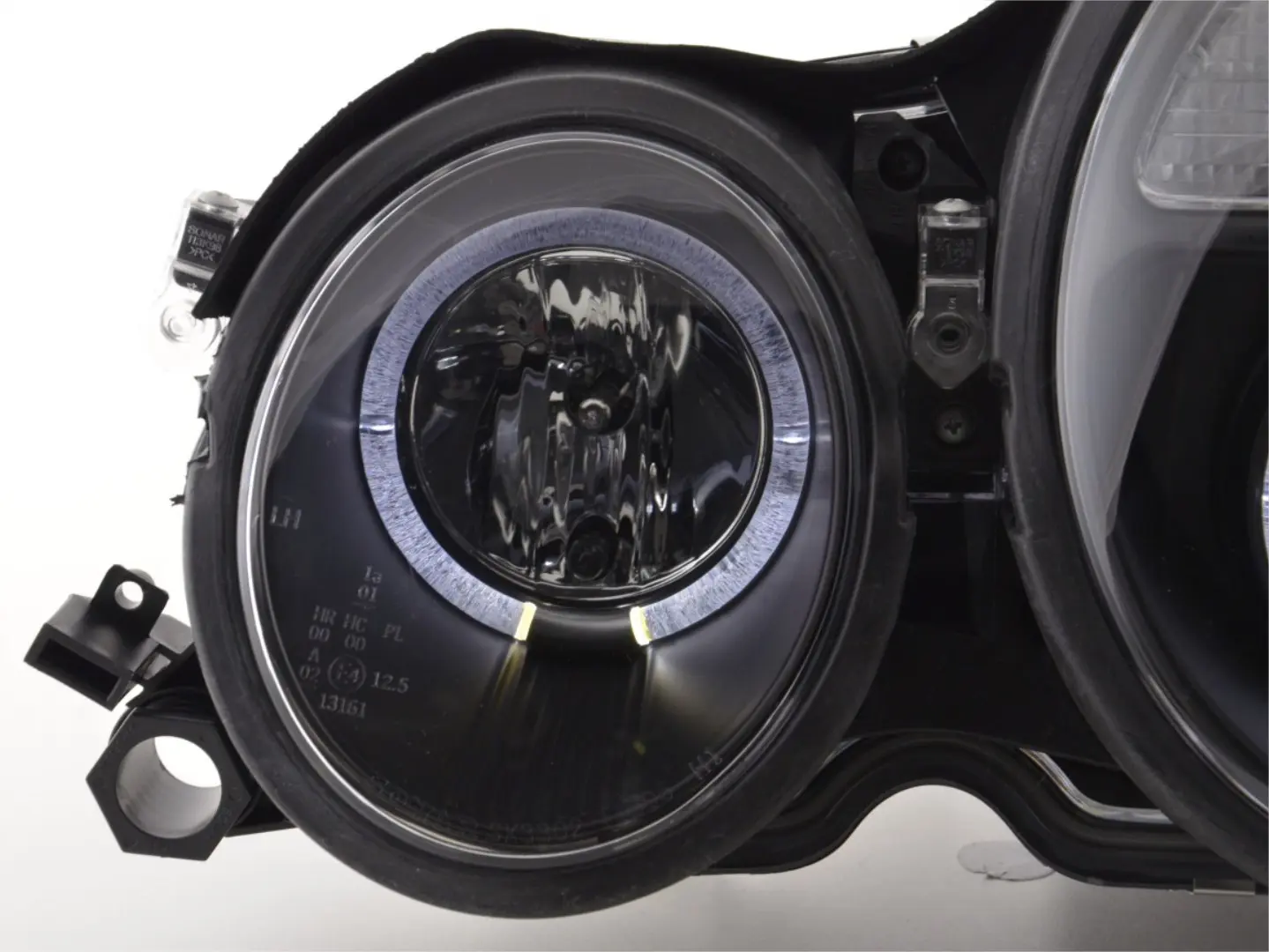 Frontlykter Mercedes-Benz E-Klasse (W210) 1999-2002 ANGEL EYES BLACK – bilde 5