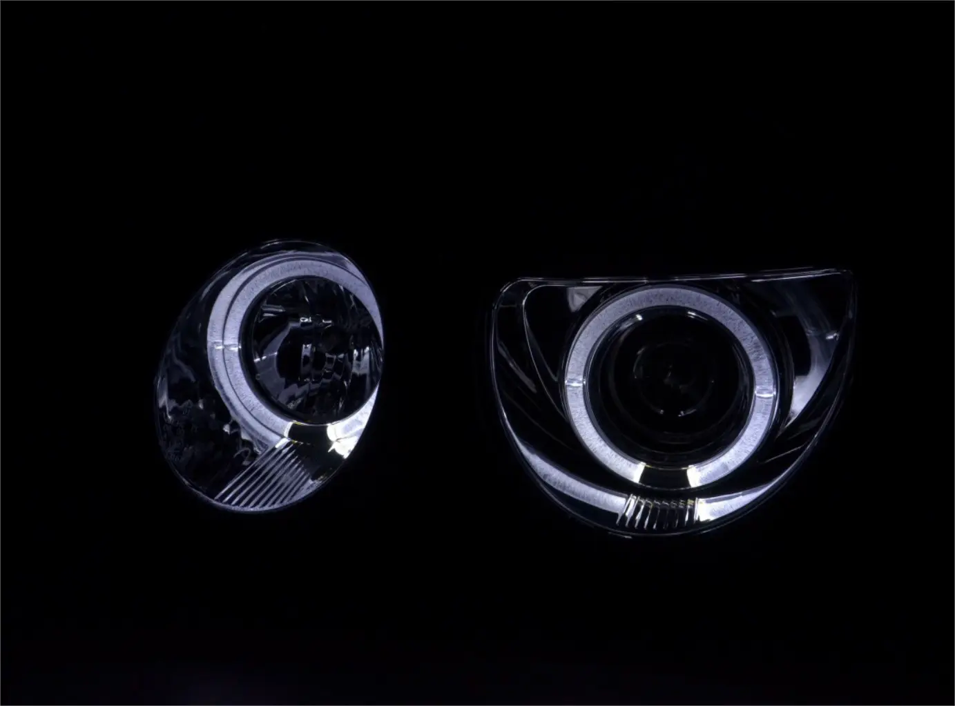 Frontlykter Mercedes-Benz E-Klasse (W210) 1999-2002 ANGEL EYES CHROME
