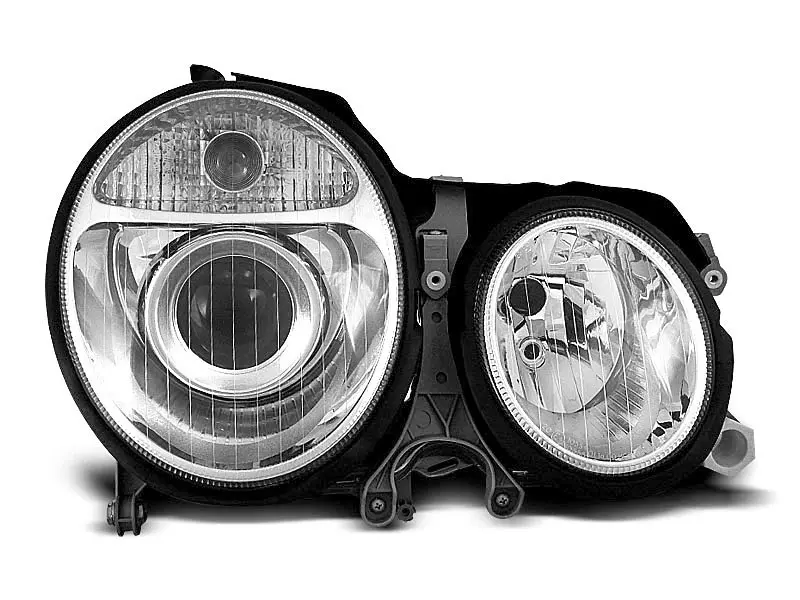 Frontlykter Mercedes-Benz E-Klasse (W210) 1999-2002 CHROME – bilde 2